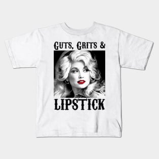 Guts grits lipstick Kids T-Shirt